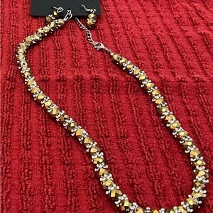 Necklace and earrings